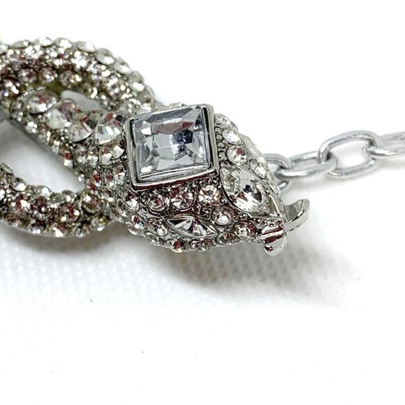 VINTAGE Statement Snake Charm Choker Necklace - Picture 4 of 6